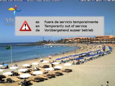 Webcam auf Playa Las Vistas / Los Cristianos Webcam auf Playa Las Vistas / Los Cristianos