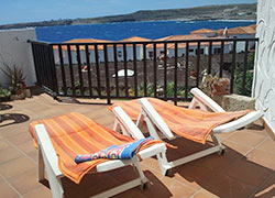 Blick von der Ferienwohnung aufs Meer in El Poris im Süden Teneriffa
