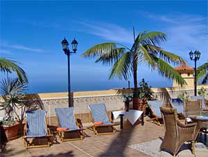 Apartment in Icod de los Vinos ... Blick von der Terrasse aufs Meer