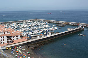 Jachthafen in Los Gigantes auf Teneriffa