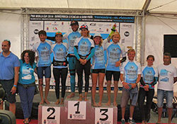 Sieger der ersten Runde - PWA Windsurf world cup 2014 - Cabezo Strand