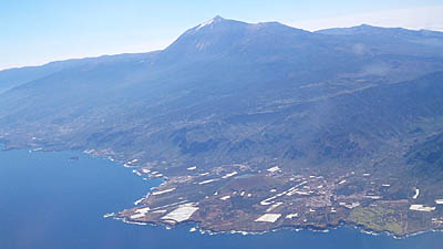 Anflug auf Teneriffa