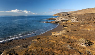 Strand beim Ökodorf auf Teneriffa