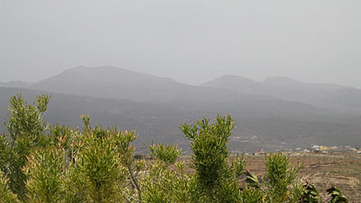 Calima in the mountains of Tenerife