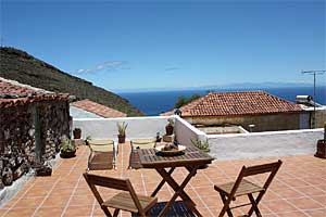 Teneriffa günstiges individuelles Ferienhaus in La Candelaria - Blick aufs Meer