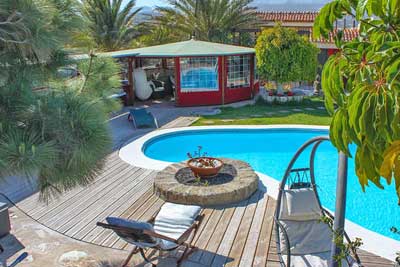 Ferienhaus mit Pool auf Finca oberhalb von El Medano