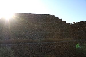 Blick auf die Piramiden von Güimar auf Teneriffa