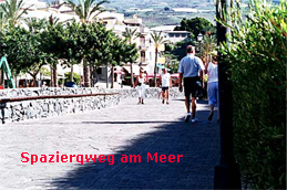 Spazierweg Promenade am Meer in Playa San Juan