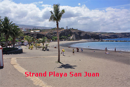 Strand von Playa San Juan auf Teneriffa