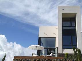 Blick aufs Haus