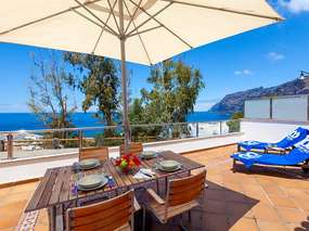 1 SZ-FeWos mit Meerblick-Terrasse, Wlan, Klima & Pool / Los Gigantes
