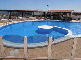 Teneriffa Süd-Amarilla Golf: Meerblick-Ferienwohnung, Jacuzzi, 2 Balkone & 3 Pools