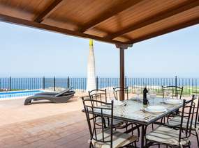 Great finca holiday home with heated private pool, terrace, sea view