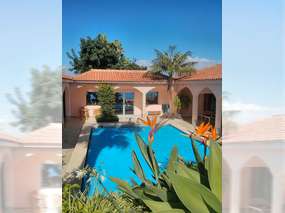 Blick aufs Haus