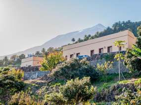 Ferienhaus auf kanarischer Finca mit Meerblick-Dachterrasse in Naturlage
