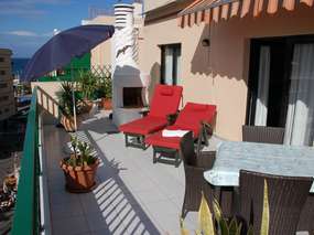 Penthouse-FeWo mit Grill auf der Terrasse in Puerto de la Cruz
