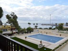 Los Cristianos Strandlage: FeWo mit Balkon, Meerblick + Gem.Pool (beheizt)