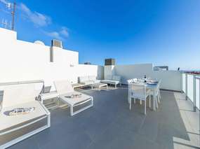Penthouse-FeWo in La Tejita - Pool temp, Terrasse, Balkon + Garagenstellplatz