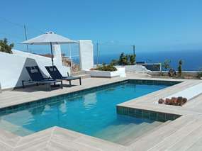 Güimar: Haus mit Meerblick + Pool