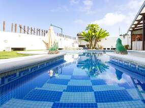 Ferienhaus mit Privatpool, Grill, tropischer Garten, Privatsphäre | ruhige Lage