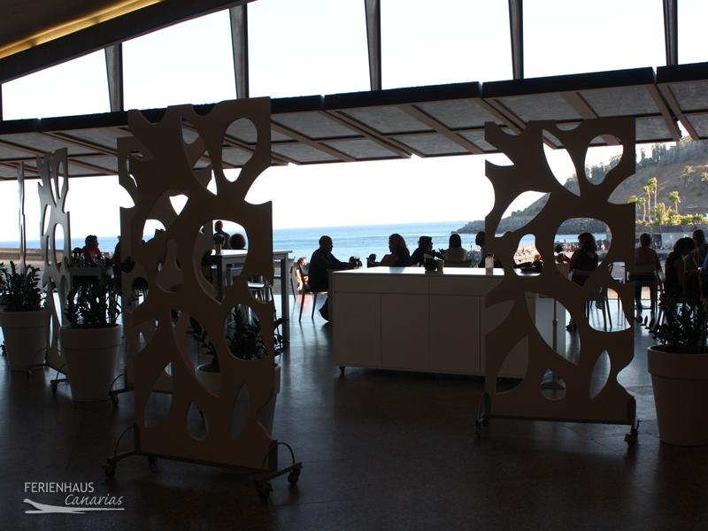 Blick von der Cafeteria Auditorio aufs Meer Blick von der Cafeteria Auditorio aufs Meer
