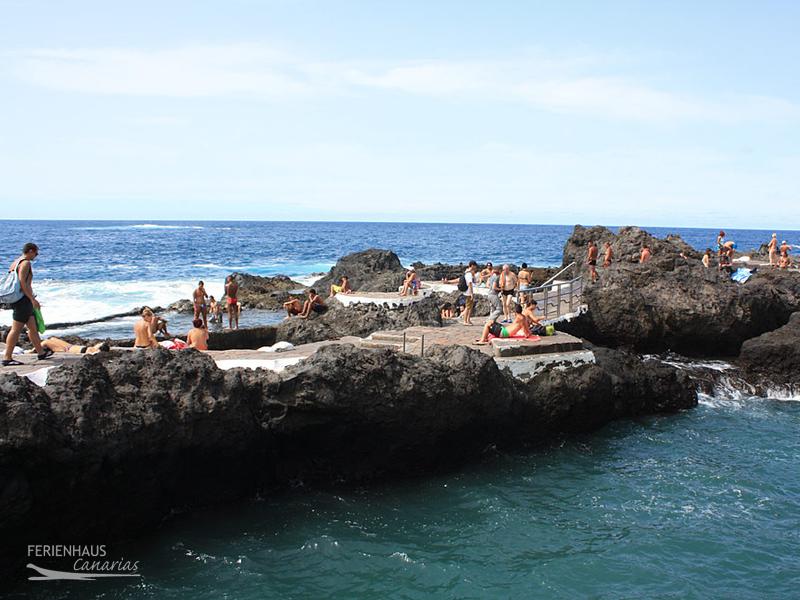 Blick auf die Meeres-Schwimbecken von Garachico