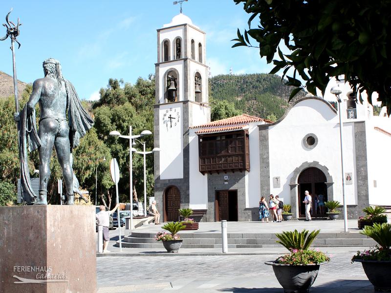 Blick auf die Kirche von Icod de los Vinos Blick auf die Kirche von Icod de los Vinos