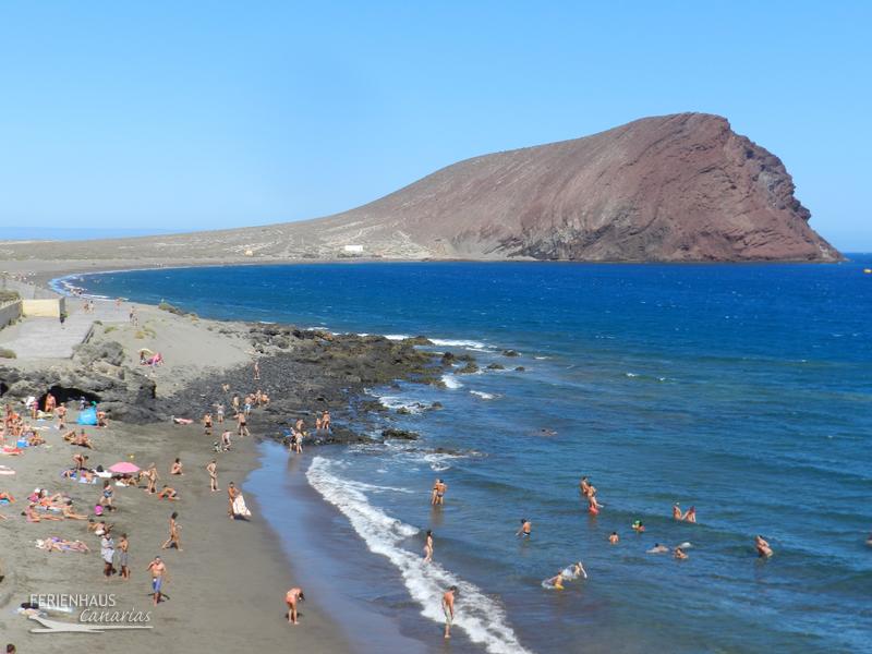 Die "Playa La Tejita" bei El Medano Die "Playa La Tejita" bei El Medano