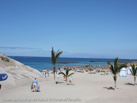 Blaue Fahne für Playa Las Amercas/Adeje Qualitätsstrände Teneriffa 
