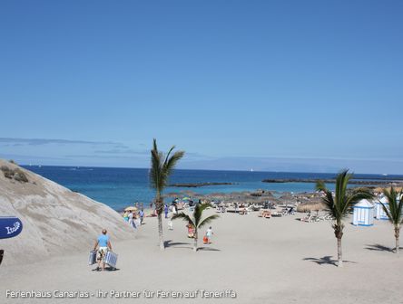 Blaue Fahne für Playa Las Amercas/Adeje Qualitätsstrände Teneriffa