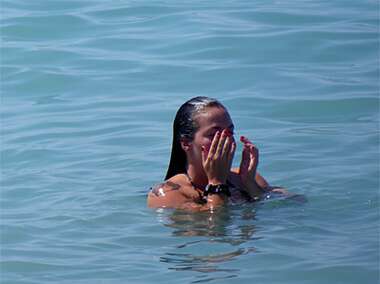 Bild einer Schwimmerin bei Santa Cruz de Tenerife