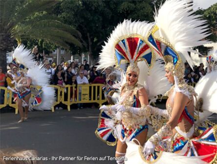 Strassenparty zum Karneval in Los Cristianos / Teneriffa
