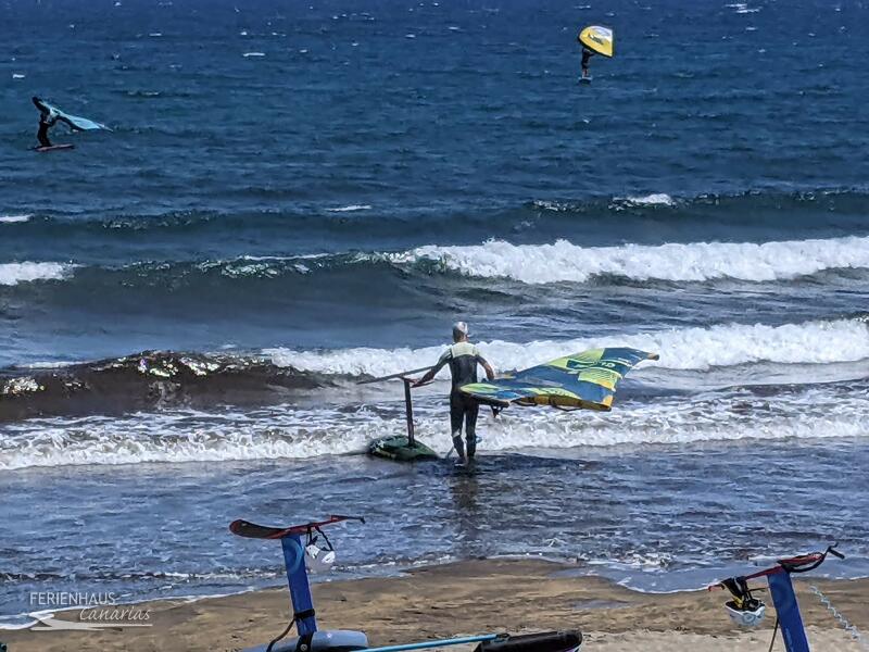 Wing Surfen an der Playa El Médano