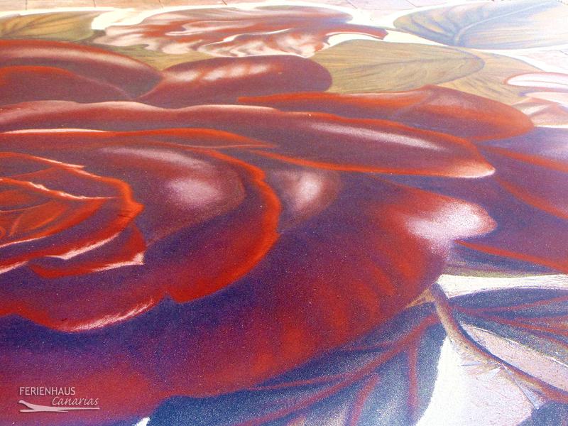 Farbenpracht - Sandteppich in La Orotava
